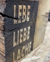 Lasergravur Holzblock